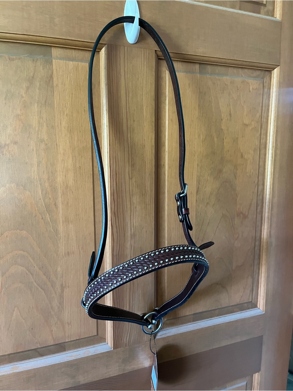 Weaver Noseband- turquoise cross, brand new
